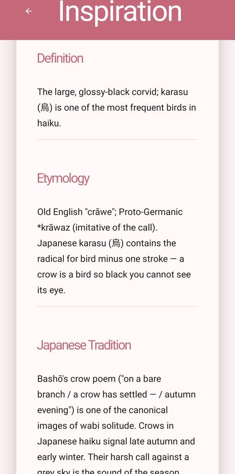 Definition, etymology and tradition for the day's word